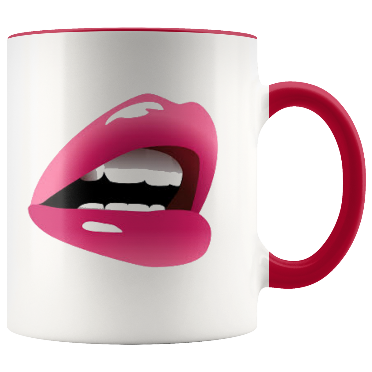 Mug Sassy Mouth Ceramic Accent Mug - Red | Shop Sassy Chick