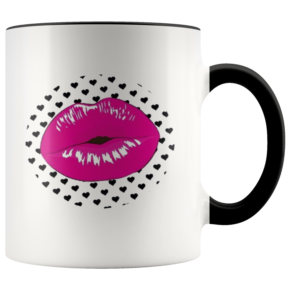 Pink Lip Polka Coffee Mug - Shop Sassy Chick