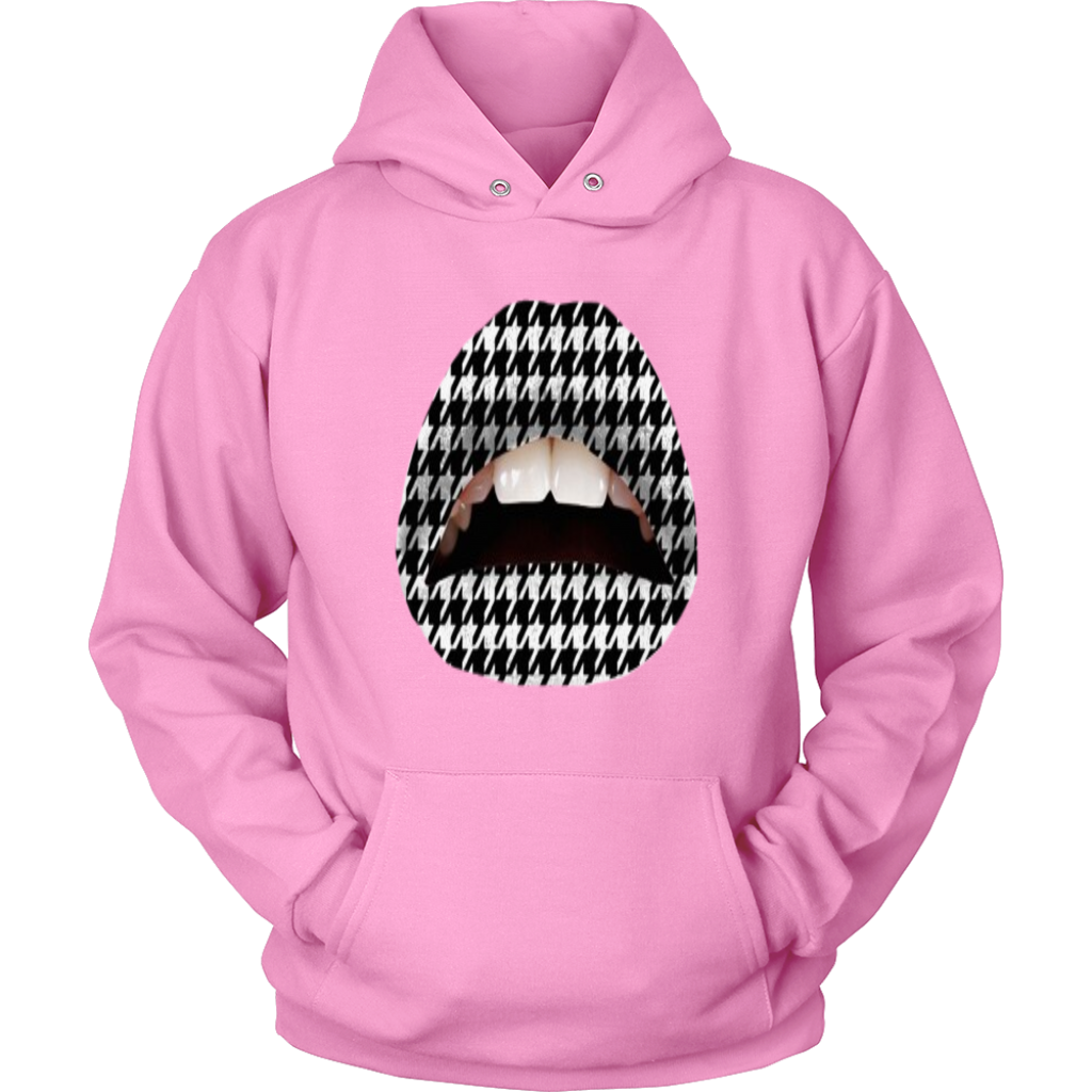 B&W Lips Hoodies