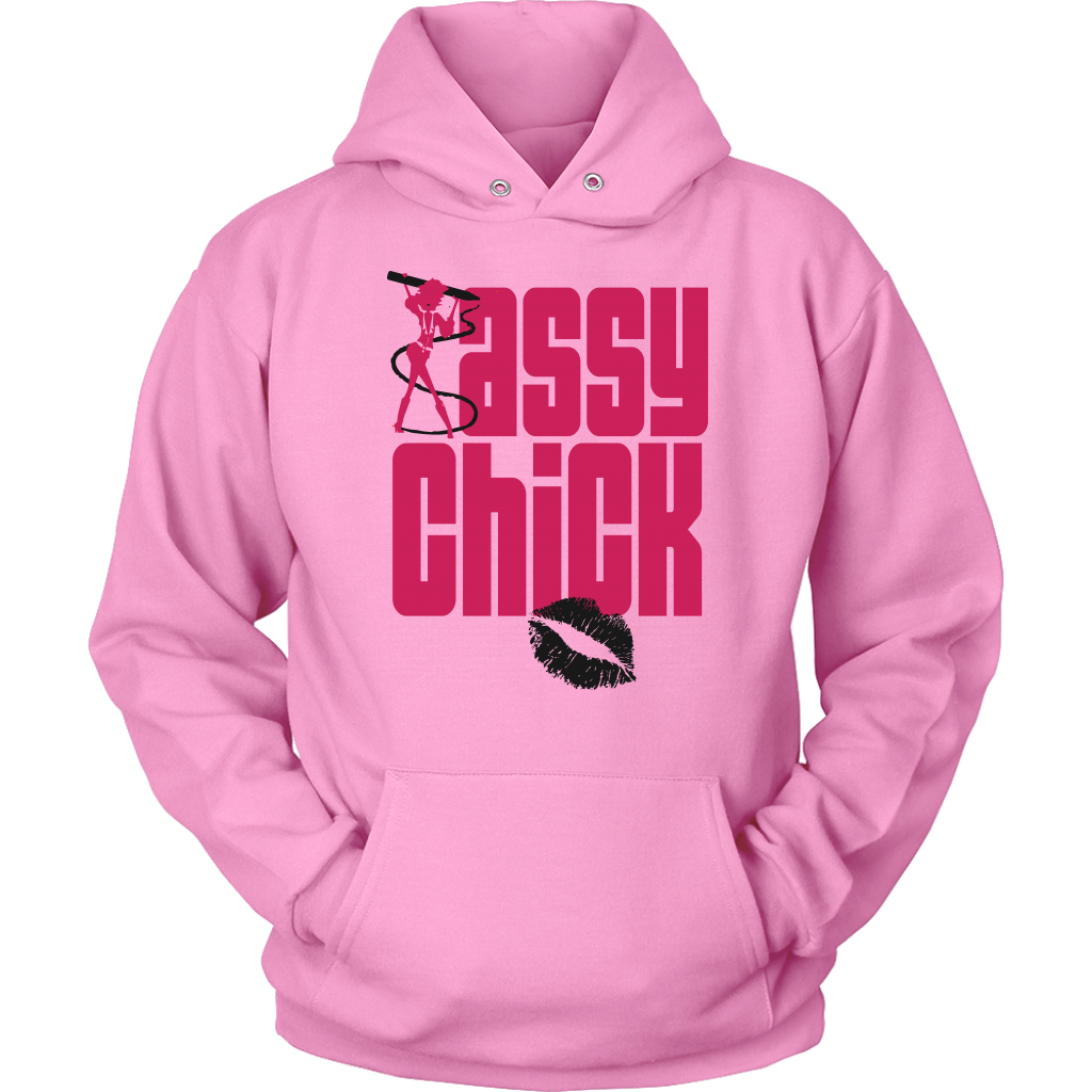 Sassy Chick Black Lip Hoodie