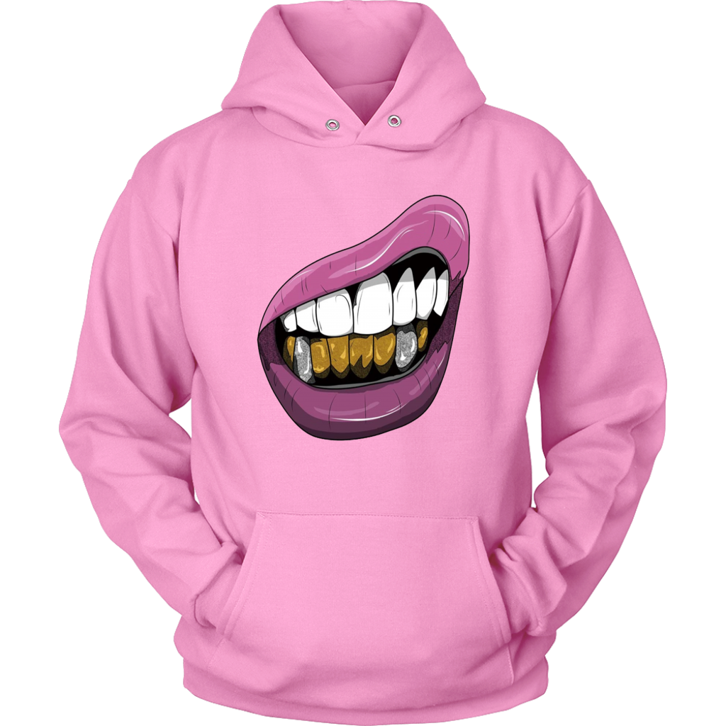 Purple Lips Hoodies