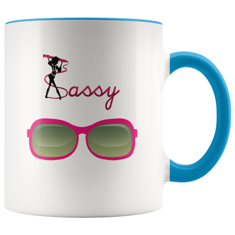 Sunglasses Mug Ceramic Accent Mug - Blue | Shop Sassy Chick