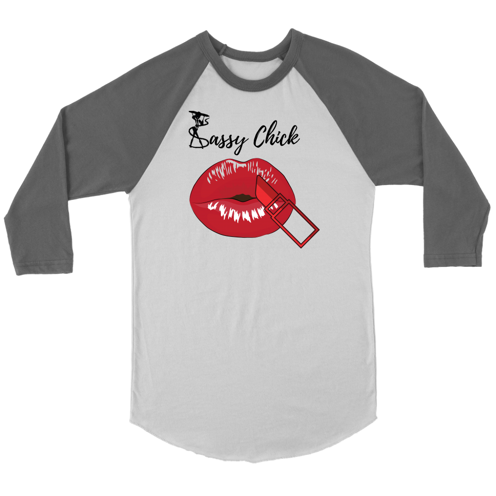 Lipstick Women's Long Sleeve - Grey | Shop Sassy Chick