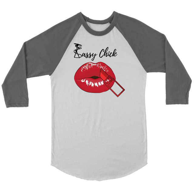 Lipstick Women's Long Sleeve - Grey | Shop Sassy Chick