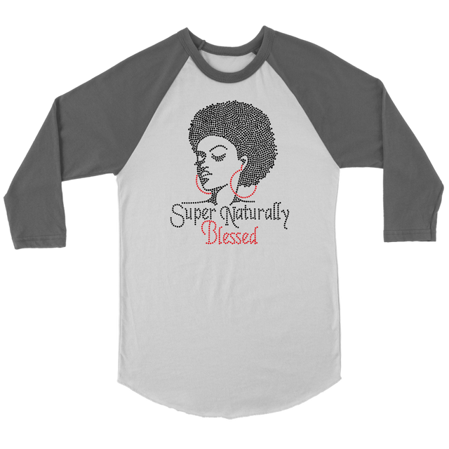 Long Sleeve Super Natural Blessed - Grey | Shop Sassy Chick