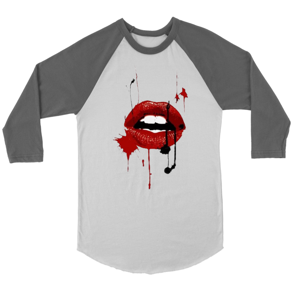 Black Red Lips Long Sleeves - Shop Sassy Chick