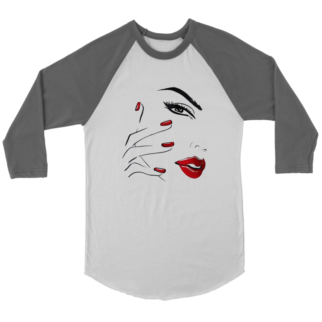 Red Nail Lips Long Sleeves - Shop Sassy Chick