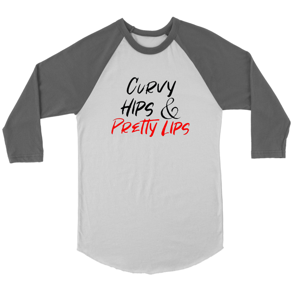 Curvy Hips & Pretty Lips Long Sleeves - Shop Sassy Chick