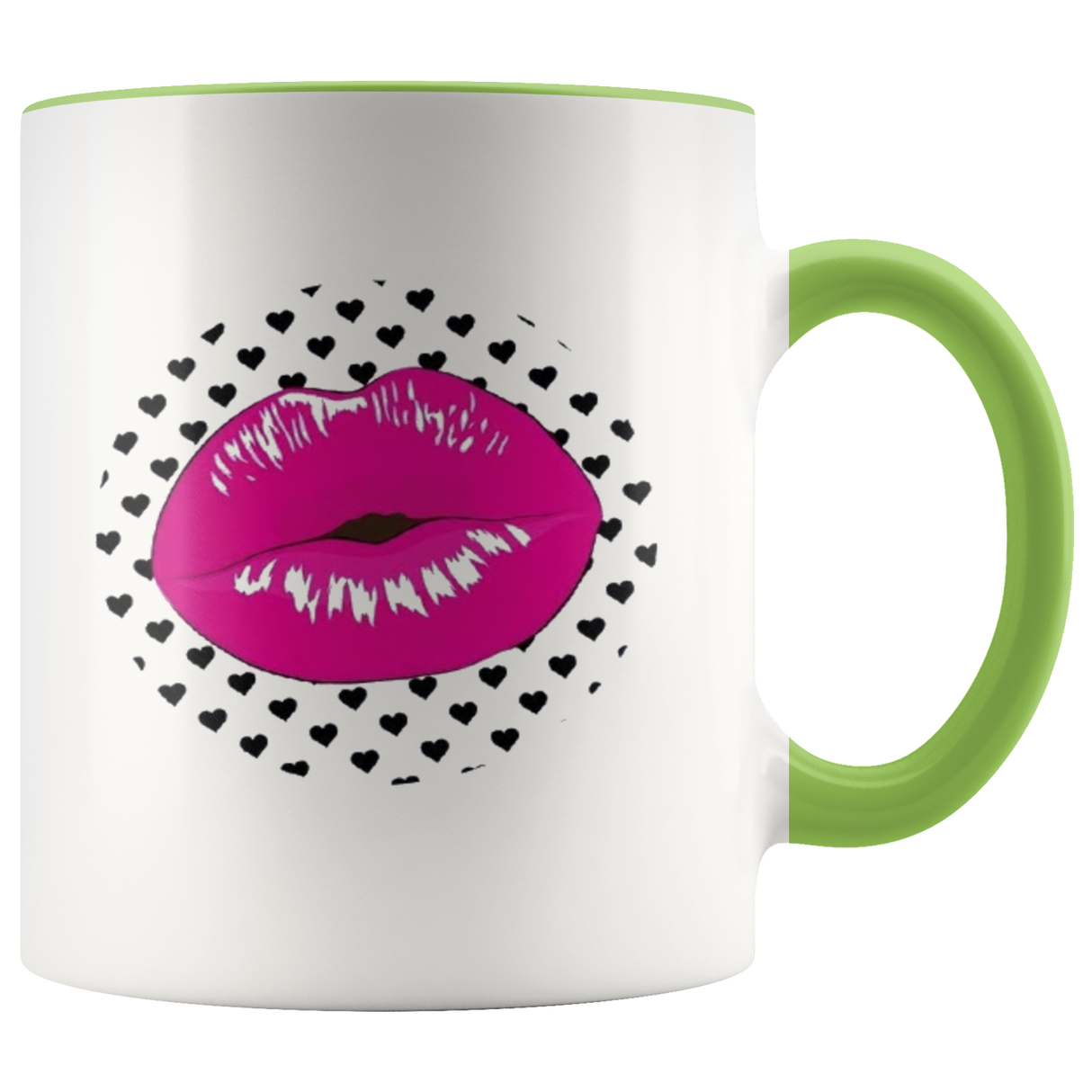 Pink Lip Polka Coffee Mug - Shop Sassy Chick