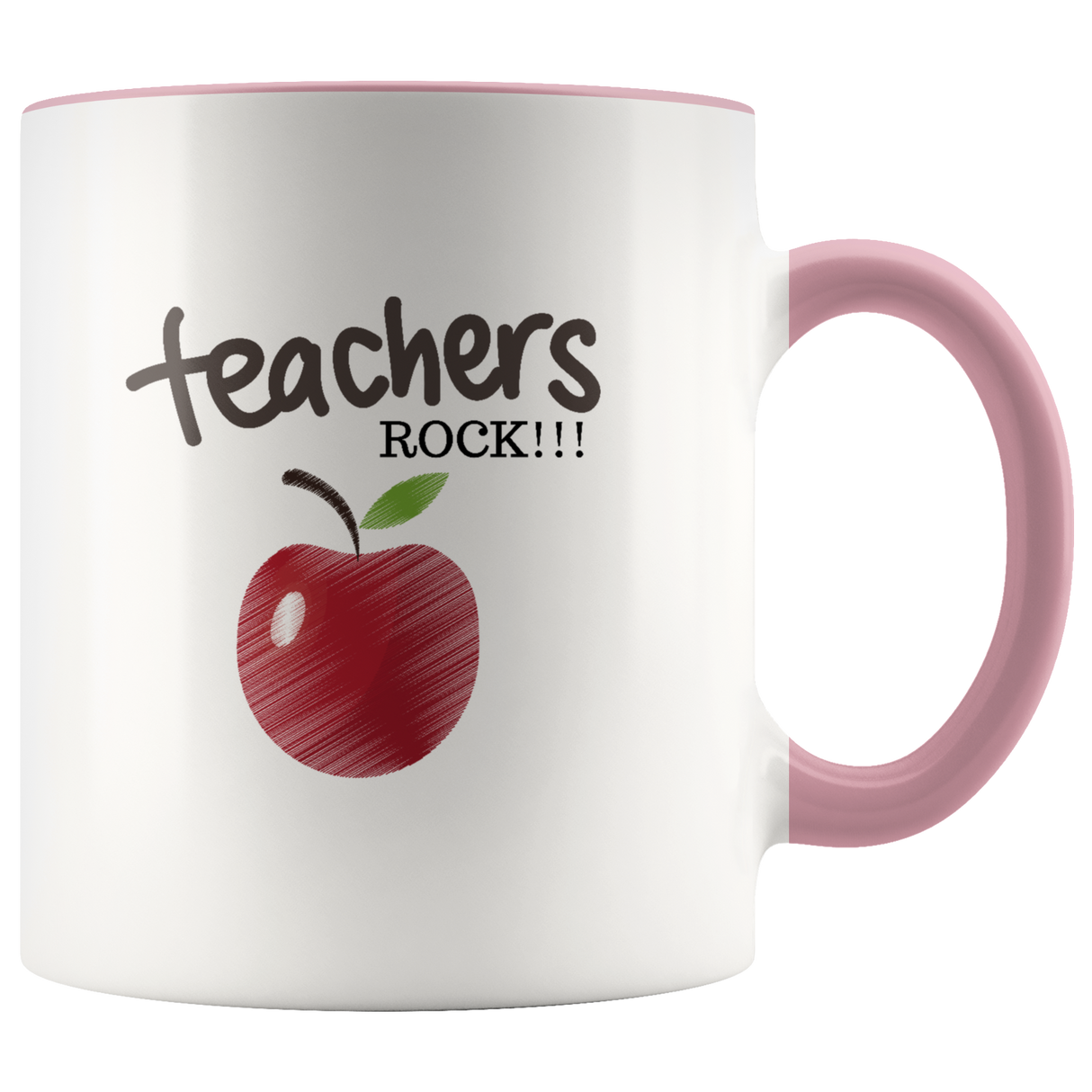 Teachers Rock Mug Ceramic Accent Mug - Pink | Shop Sassy Chick