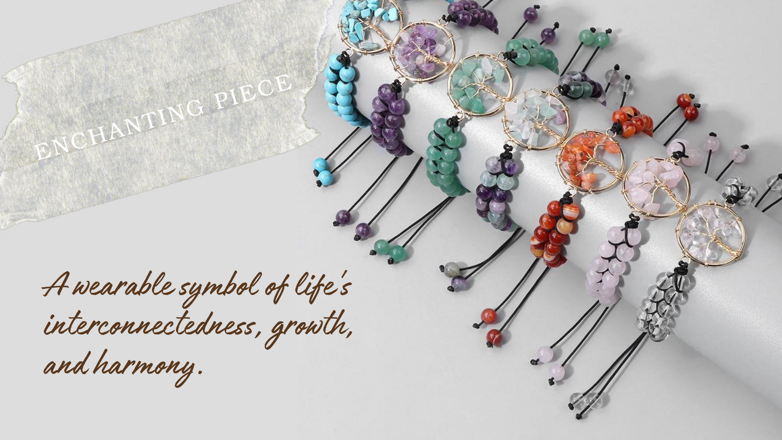 Embrace Harmony: Exploring the Symbolism of the Tree of Life Stone Braided Bracelet