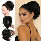 10" Short Multi Layered Straight Claw On Ponytail Clip Synthetic Wig