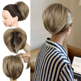 10" Short Multi Layered Straight Claw On Ponytail Clip Synthetic Wig