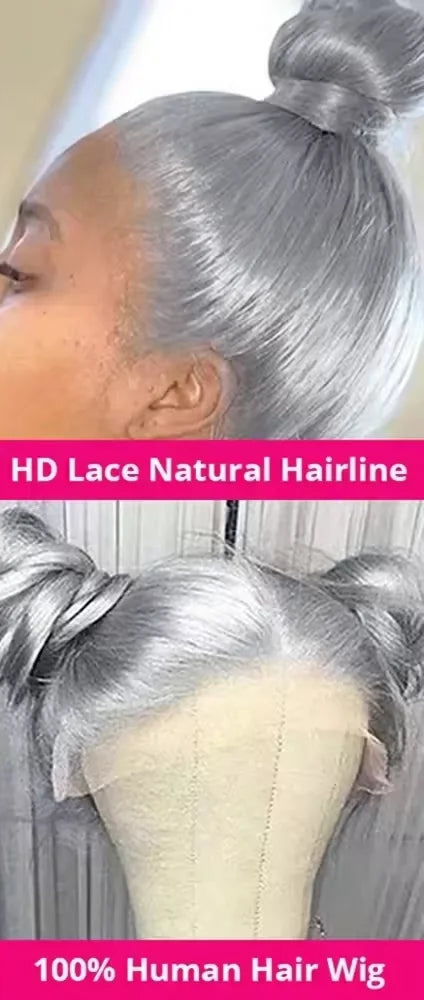 model using 13x4 Straight Lace Frontal Wigs Human Hair Wig