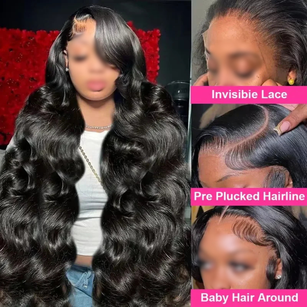 13x6 Body Wave HD Lace Front Brazilian Virgin Human Hair Wigs