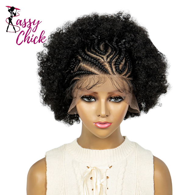 13x6 Lace Front Braided Wig Sassy Chick Logo