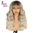20" Ombre Brown Body Wave 6x4 Lace Synthetic Wigs Sassy Chick Logo