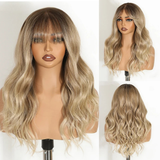 Blonde 20" Ombre Brown Body Wave 6x4 Lace Synthetic Wigs