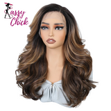 22 inches Ombre Body Wave Lace Front Wigs Sassy Chick Logo