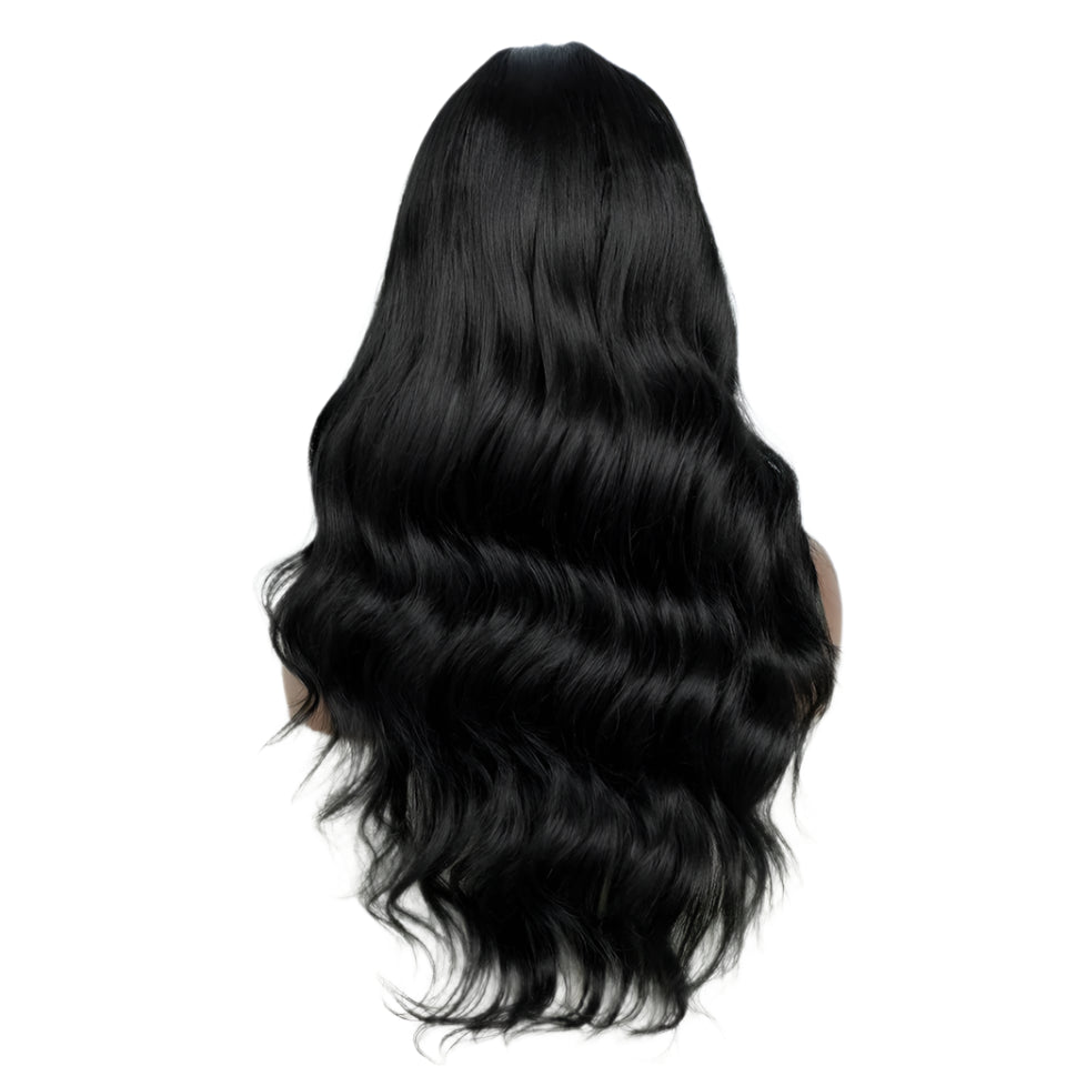 28" Highlight Body Wave Wigs black back 