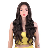 28" Highlight Body Wave Wigs light brown