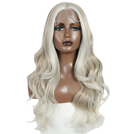 28" Highlight Body Wave Wigs white