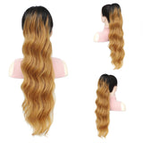 28 Inch Drawstring Curly Ponytail blonde