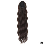 28 Inch Drawstring Curly Ponytail brown 