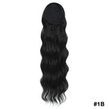 28 Inch Drawstring Curly Ponytail black