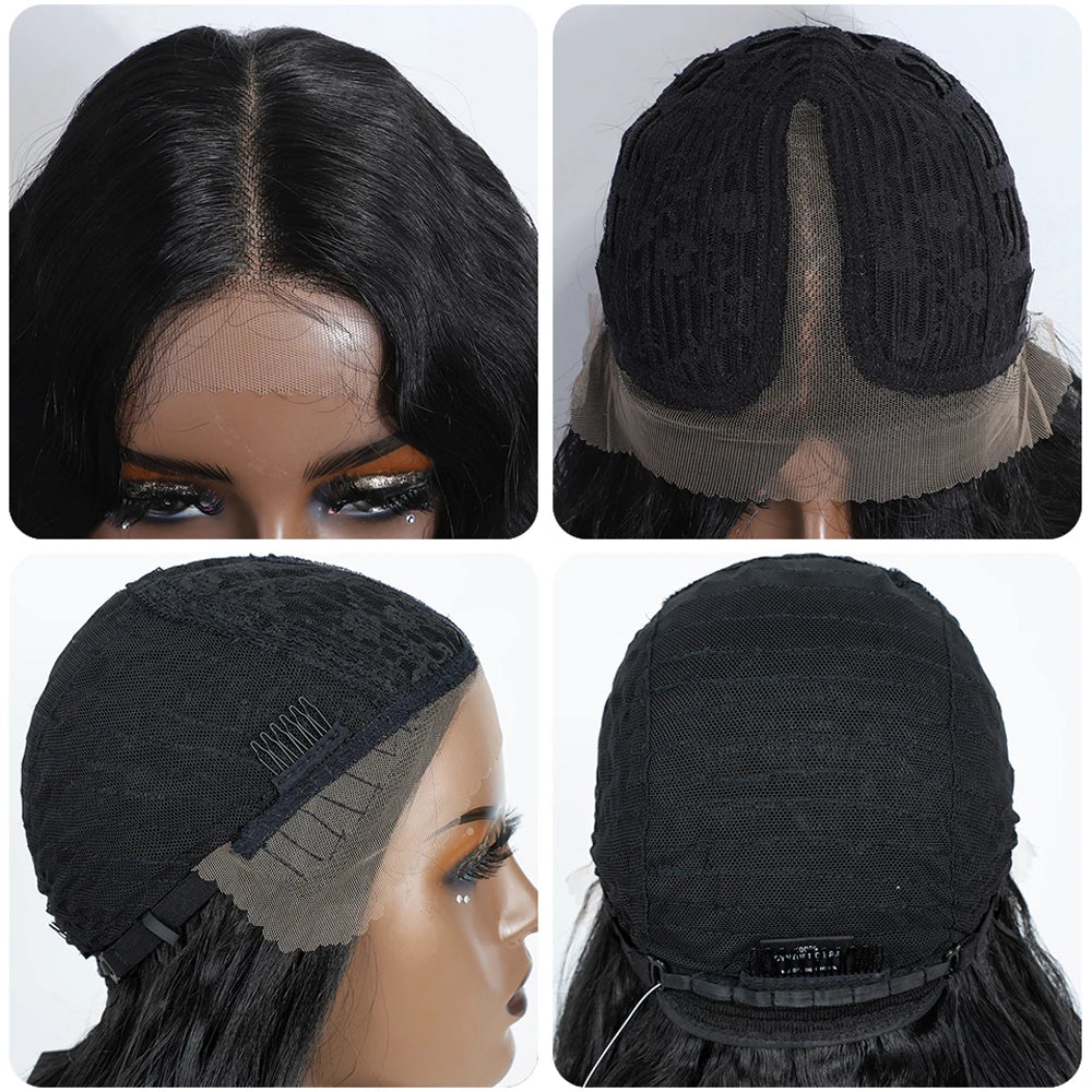 28 Inch Long Wavy Synthetic Wig cap