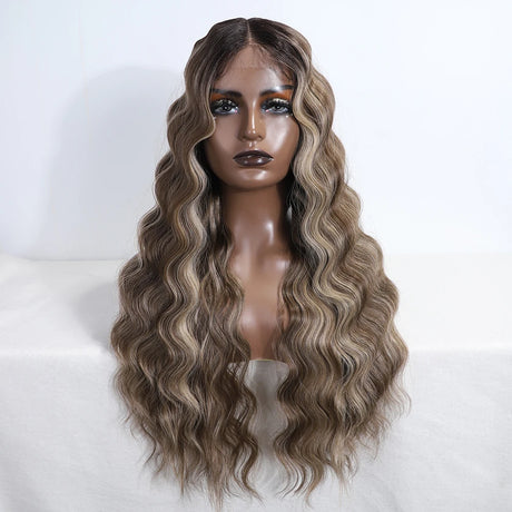 28 Inch Long Wavy Synthetic Wigs highlights