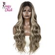 28 inches Body Wave Synthetic Lace Front Wigs Sassy Chick Logo
