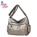 2 Layers Crossbody Bags Sassy Chick Logo