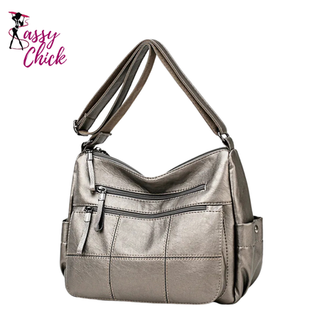 2 Layers Crossbody Bags Sassy Chick Logo