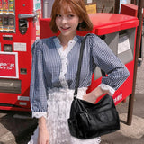 2 Layers Genuine Brand Leather High Quality Crossbody Bags model using black 
