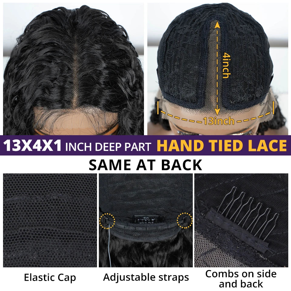 Size of 30 Inch Curly Lace Front Heat Resistant Synthetic Wigs