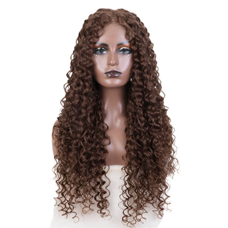 30 Inch Long Curly Hair Wig brown