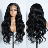 Black 30 inch Long Body Wavy Ombre Blonde Synthetic Wigs