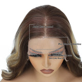 30inch Heat Resistant Bio Body Wave Lace Frontal Wigs skull
