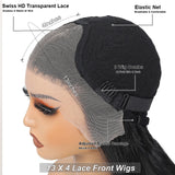 30inch Heat Resistant Bio Body Wave Lace Frontal Wigs Cap