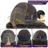 Size of 32 Inch Pre-cut Long Curly Pre-plucked Synthetic Lace Front Wigs