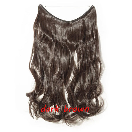 dark brown synthetic hair 