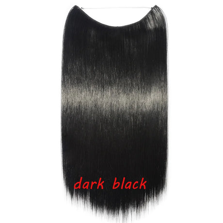 black synthetic hair