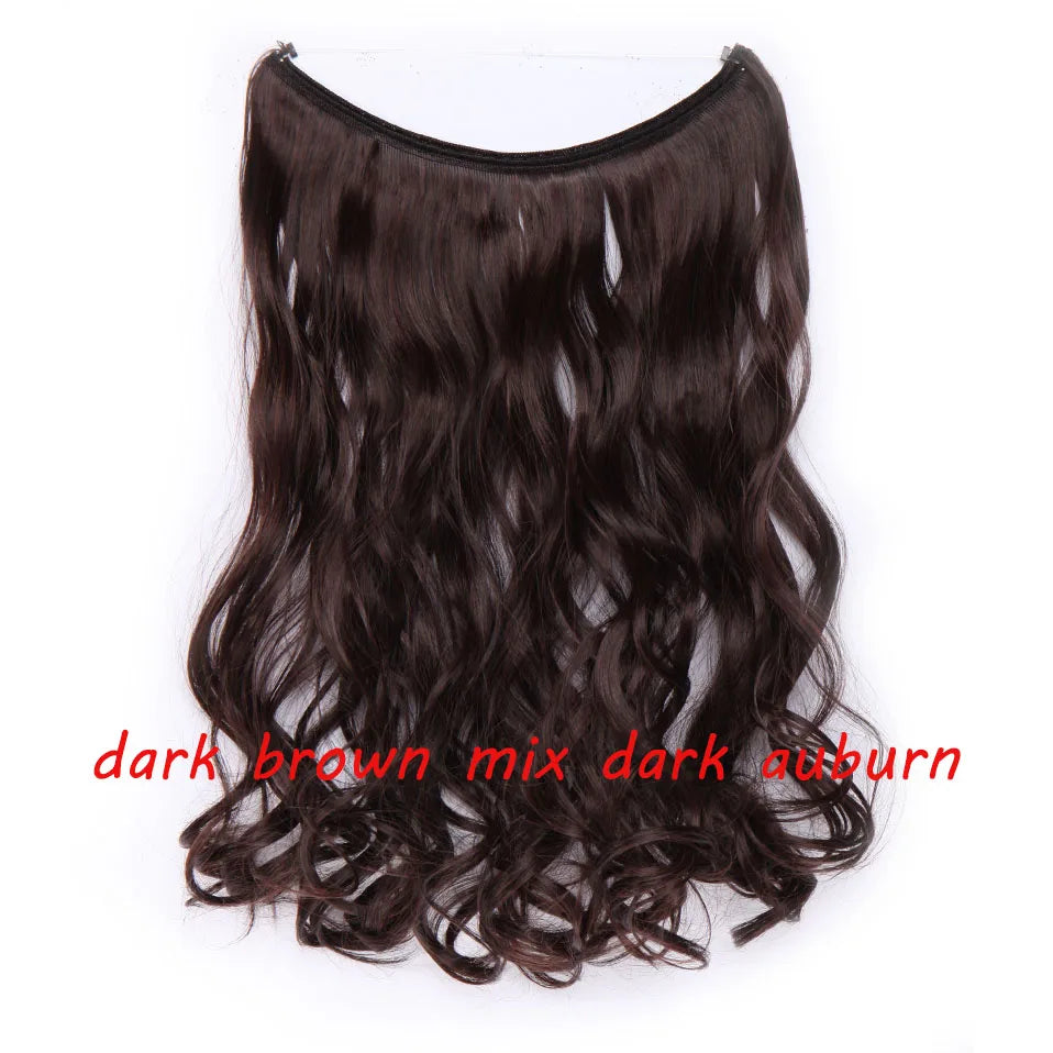 dark brown synthetic hair