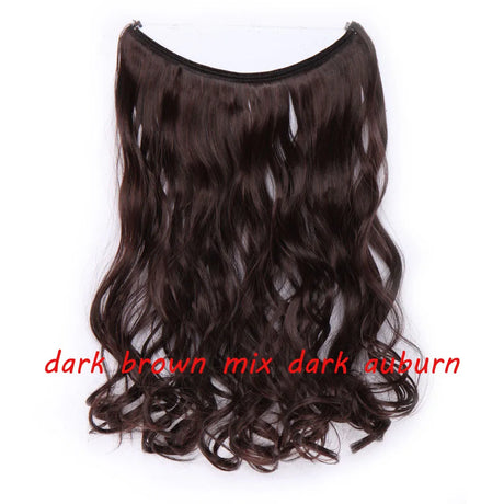 dark brown synthetic hair