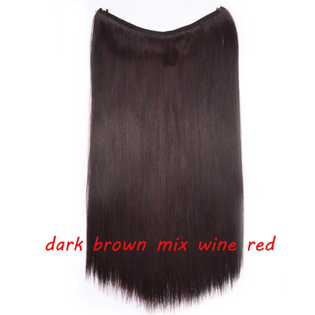 wine red synthetic hair