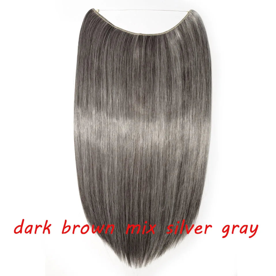 silver gray synthetic hair