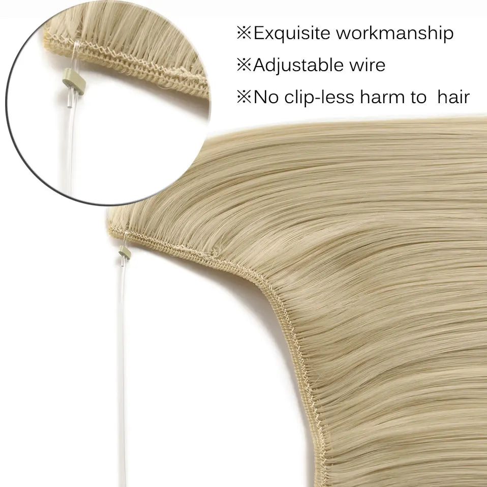 32colors Synthetic Invisible Wire Hair Extension Clip