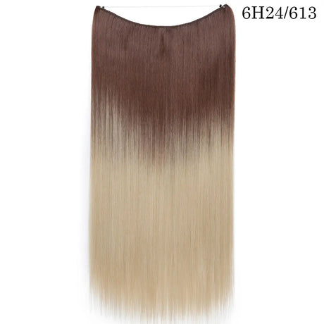 brown bleach blonde synthetic hair