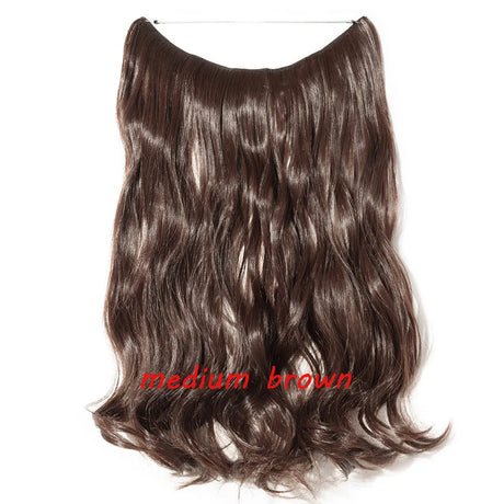 medium brown synthetic hair